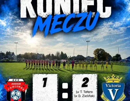 Victoria Rybczewice wygrywa w Jabłonnie 2:1 w osłabieniu