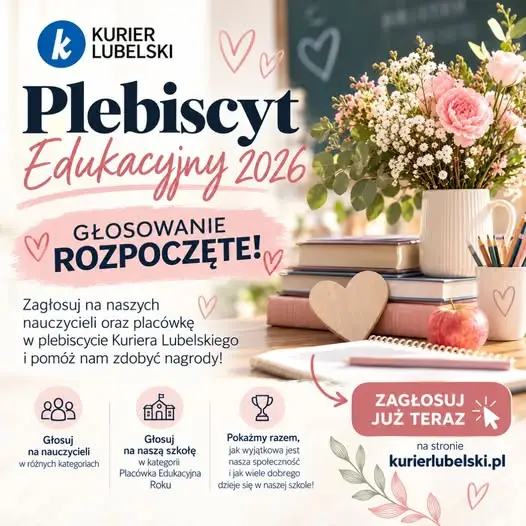 Szkoła w Świdniku nominowana w Plebiscycie Edukacyjnym 2026 – trwa głosowanie